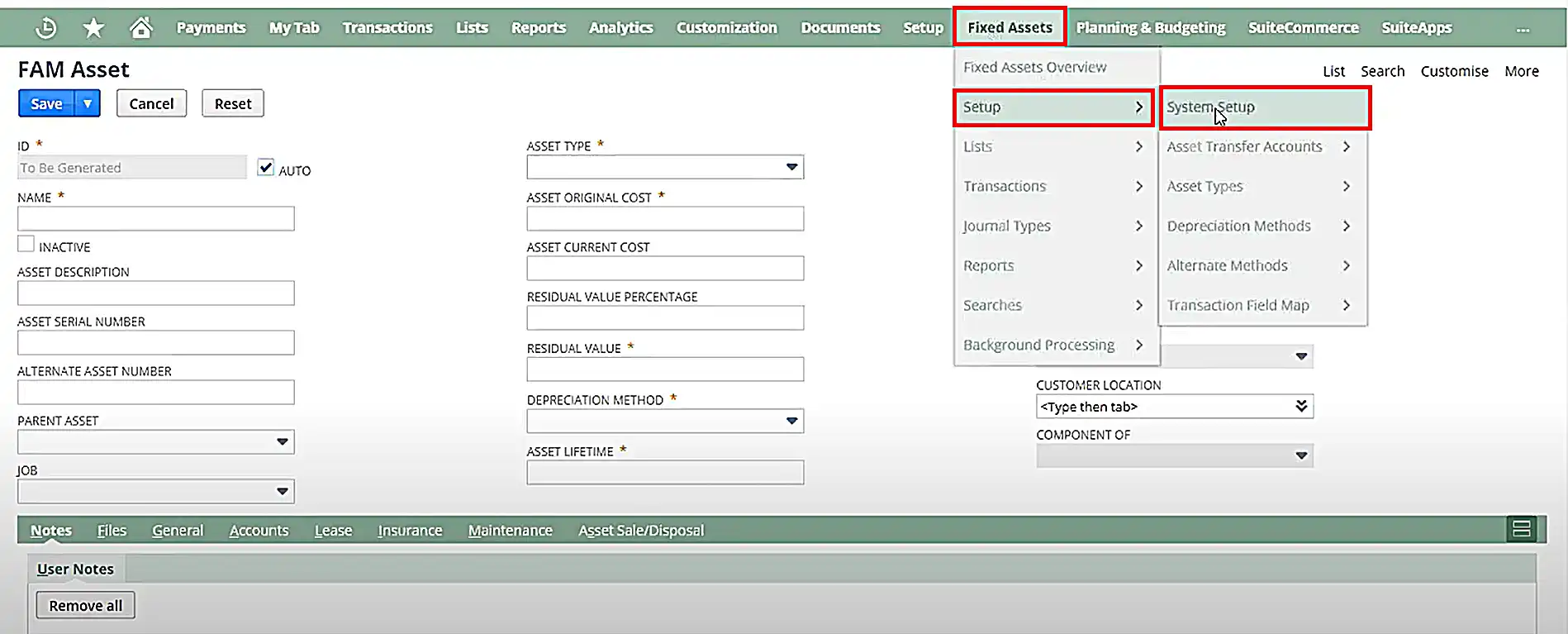 Importing Existing Asset Data into NetSuite