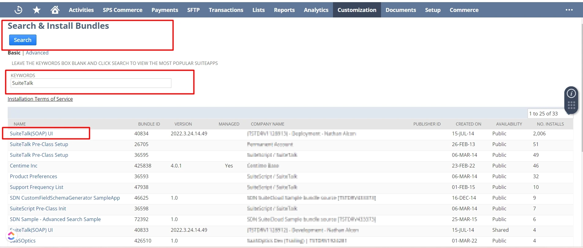 choose between SuiteTalk REST or SuiteTalk SOAP operations.