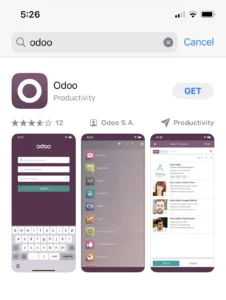 Download the Odoo app