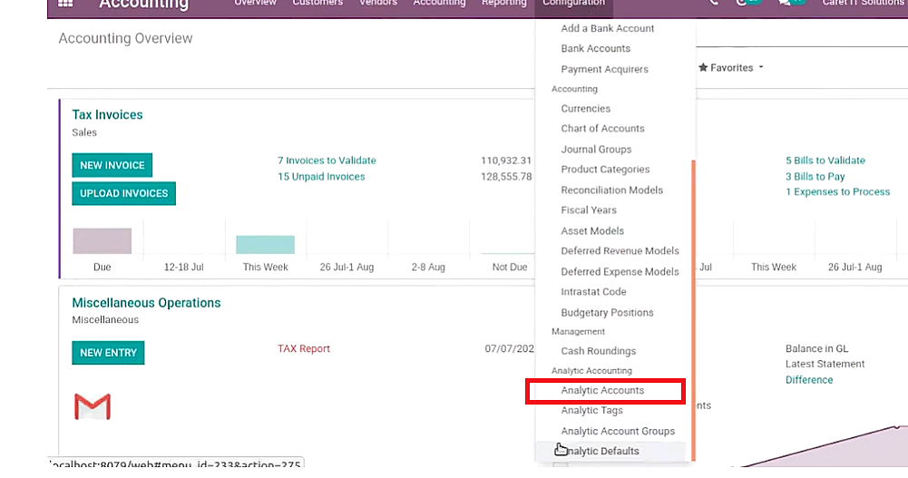 chart of accounts odoo For this, click on “Configuration”