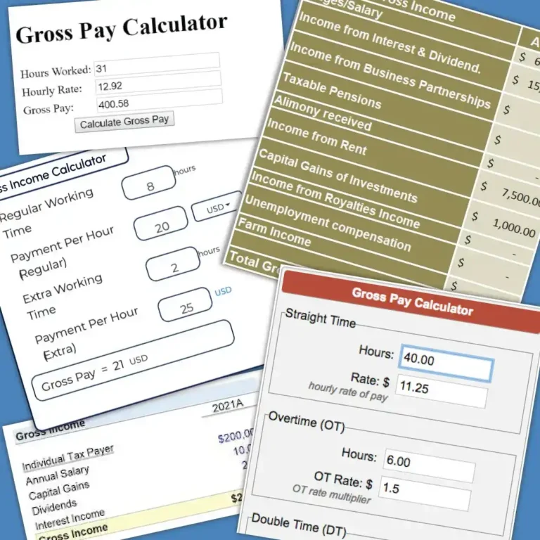 Gross Income Calculators