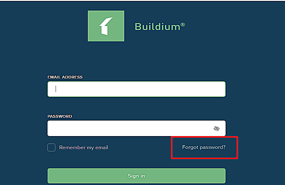 Buildium sign in Forgot Password