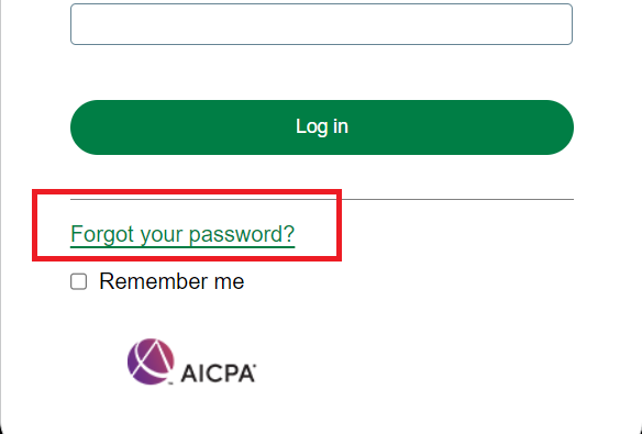 Forgot your Password