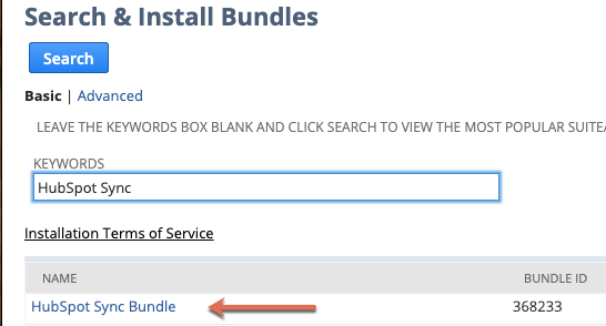 Download the HubSpot Sync Bundle