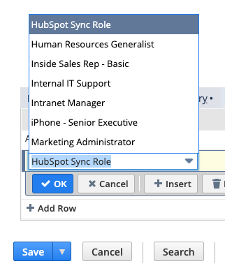 Choose Someone for the HubSpot Sync Role