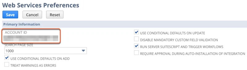 NetSuite Account ID