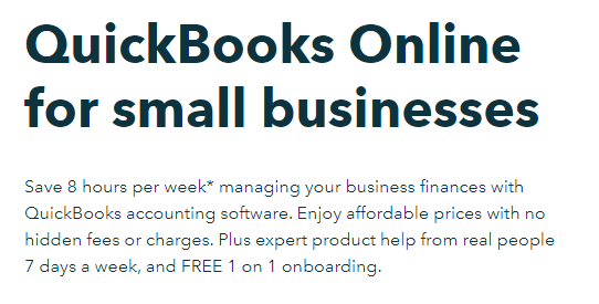 quickbooks online for small businesses