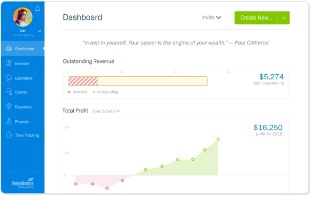 FreshBooks Login Page