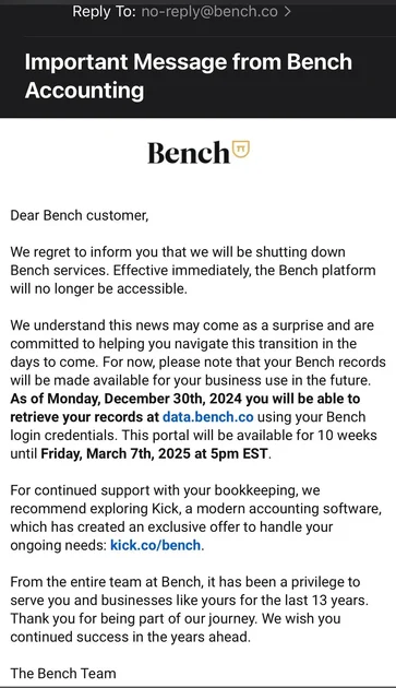 bench accounting