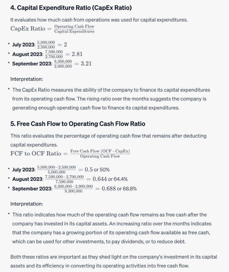 CashFlow Statements