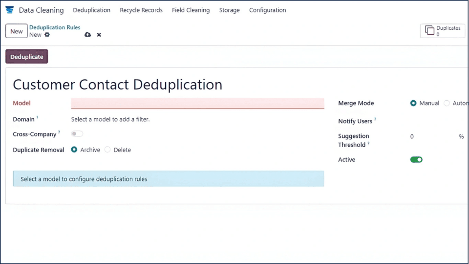 Customer Contact Deduplication
